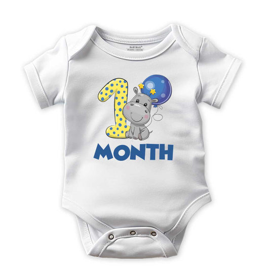 1 Month Birthday Baby Romper