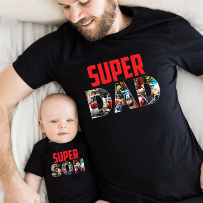 Super Dad & Super Son Matching T-shirts Set