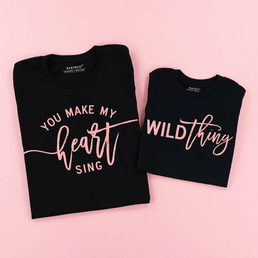 You Make My Heart Sing Wild Things Matching T-shirts Set