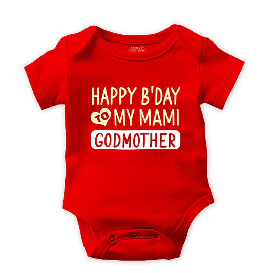 Happy b'day to my godmother baby romper