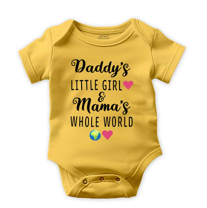 Daddy's Little Girl and Mama's Whole World Cotton Romper