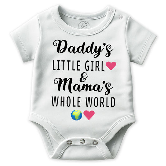 Daddy's Little Girl and Mama's Whole World Cotton Romper