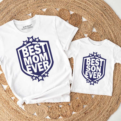 Best Mom & Best Son Matching T-shirts Set