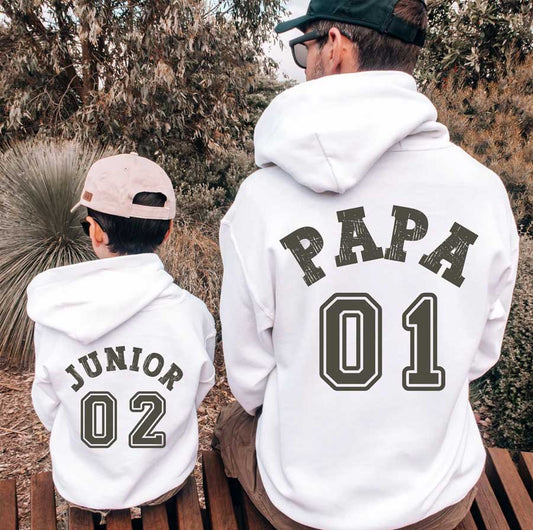 Papa and Junior - Hoodies Combo