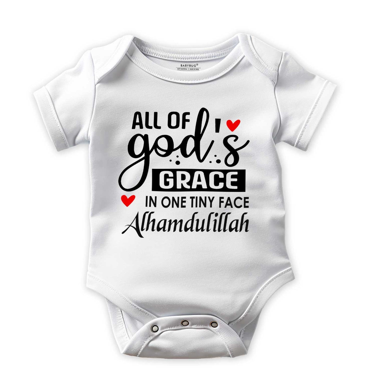 All of God's grace baby romper