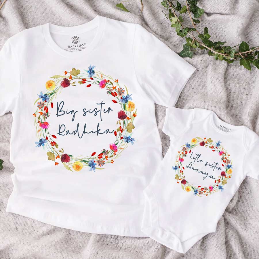 Big Sister & Little Sister Custom Name Matching set