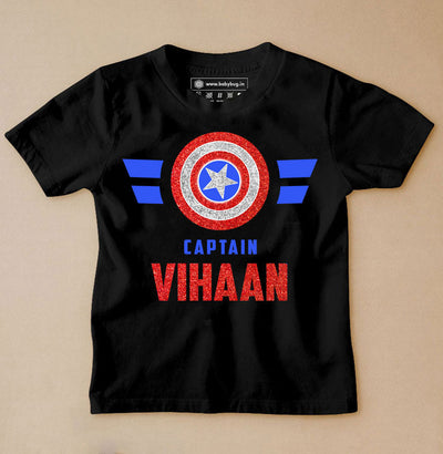 Superhero Captain Name Customized T-shirt